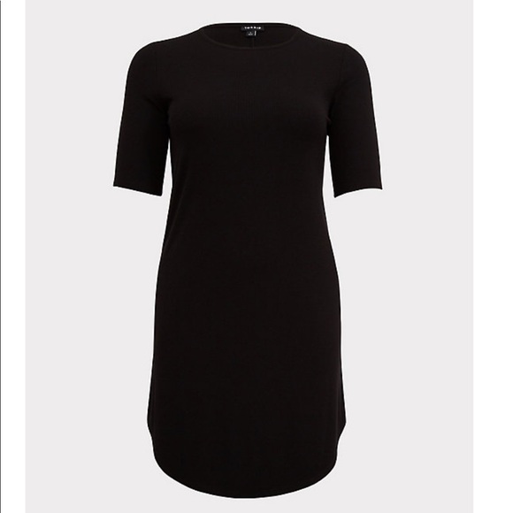 torrid Dresses & Skirts - 🆕🌸🌸 NWT- TORRID BLACK RIB T-SHIRT DRESS